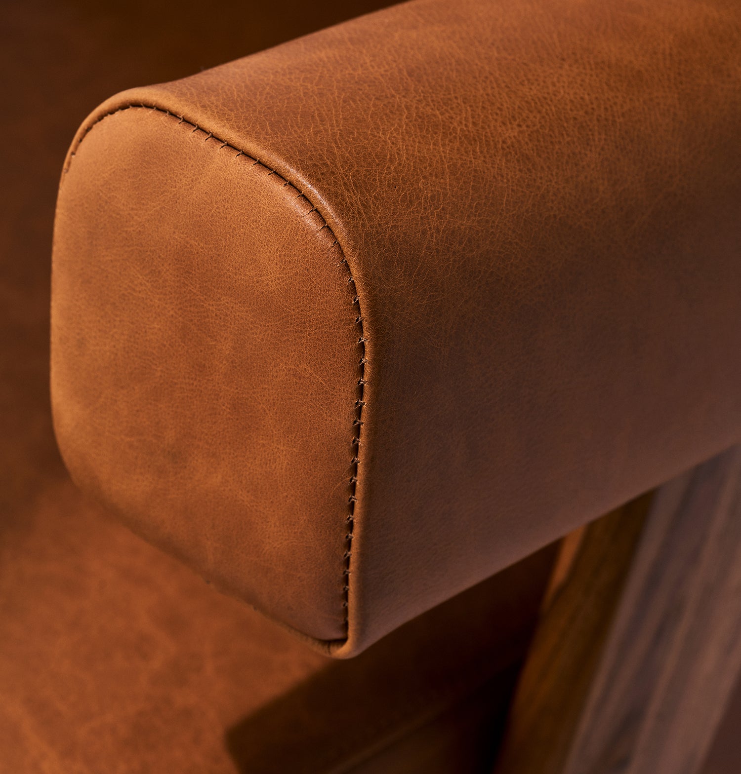 Débora Lounge Chair - Walnut & Caramel Leather